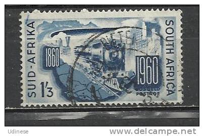 SOUTH AFRICA 1960 - RAILWAYS CENTENARY - USED OBLITERE GESTEMPELT USADO - Used Stamps