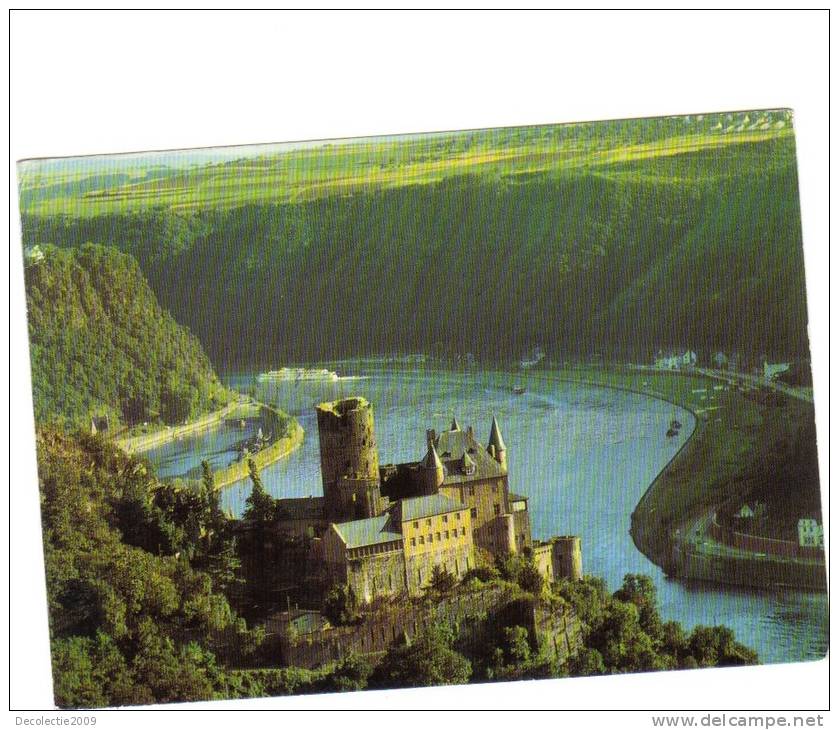 ZS23214 The Rhine Katz Castle And The Loreley Used Perfect Shape Back Scan Available At Request - Rheine