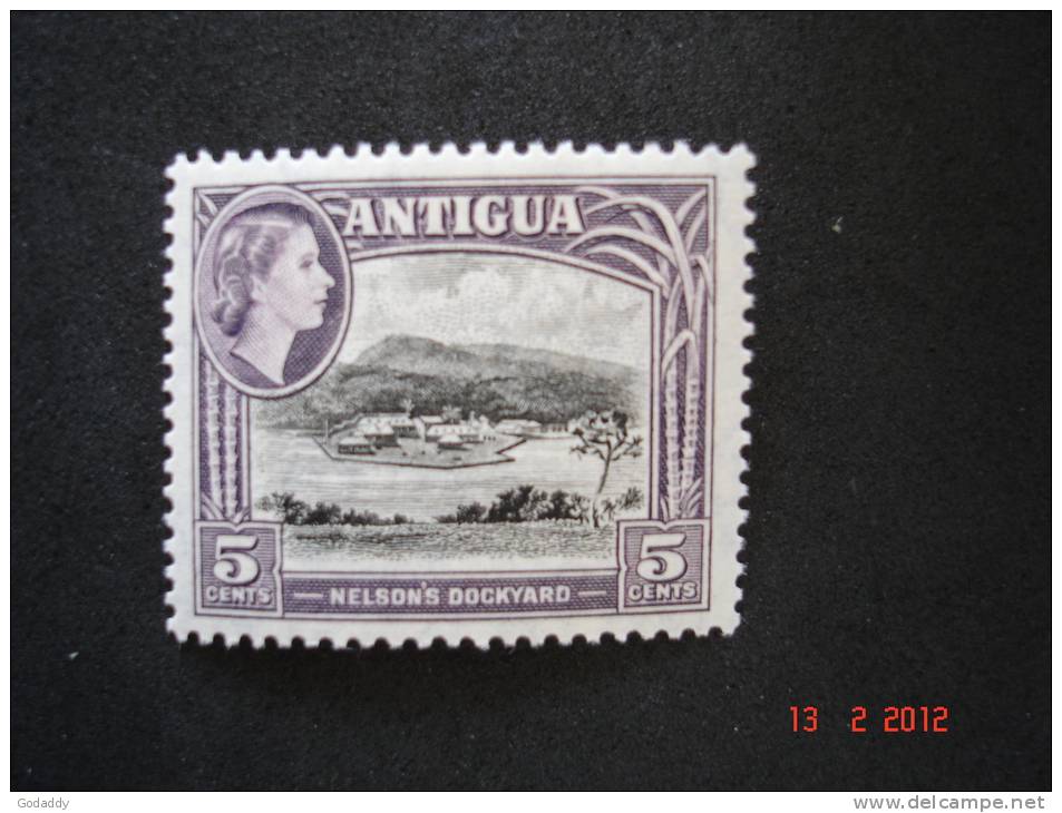 Antigua 1953 Q.Elizabeth II  5 Cents  MH   SG125 - 1858-1960 Crown Colony