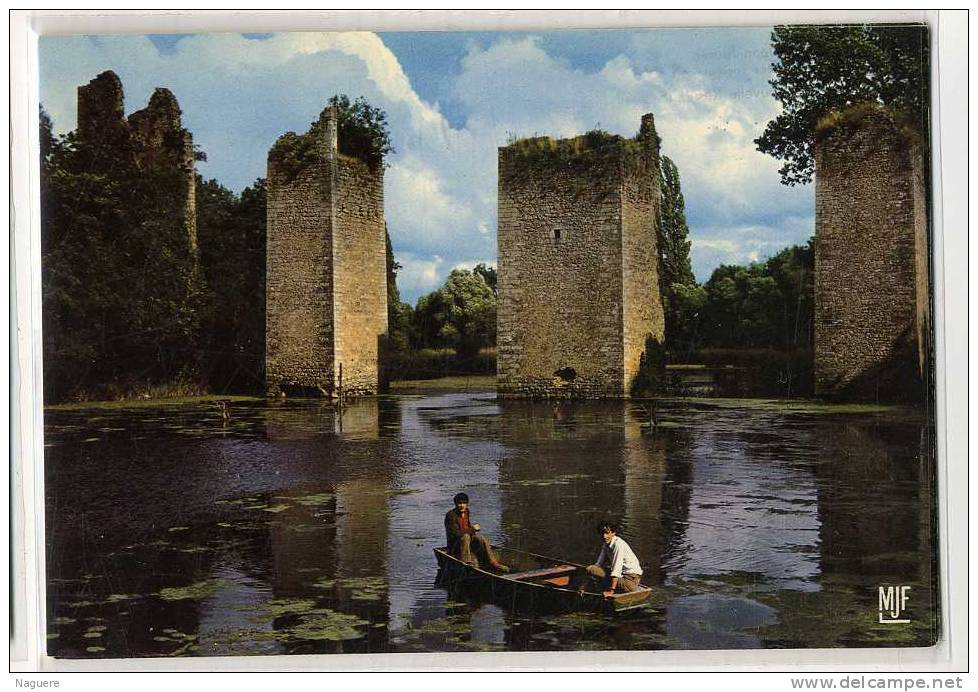 86  LUSSAC LES CHATEAUX  -  CPM 1960 / 70  -  PILES DE L ANCIEN PONT LEVIS DU CHATEAU - Lussac Les Chateaux