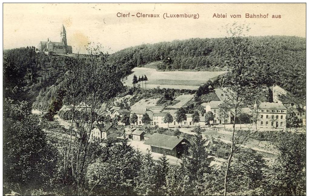 CP Clerf-Clervaux.Abtei Vom Bahnhof Aus. - Clervaux