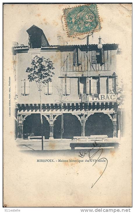 MIREPOIX - Maison Historique   ( Le Tabac ) - Mirepoix