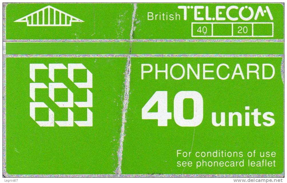 TELECARTE TELECOM BRITISN TELECOM 40 - BT Emissioni Generali