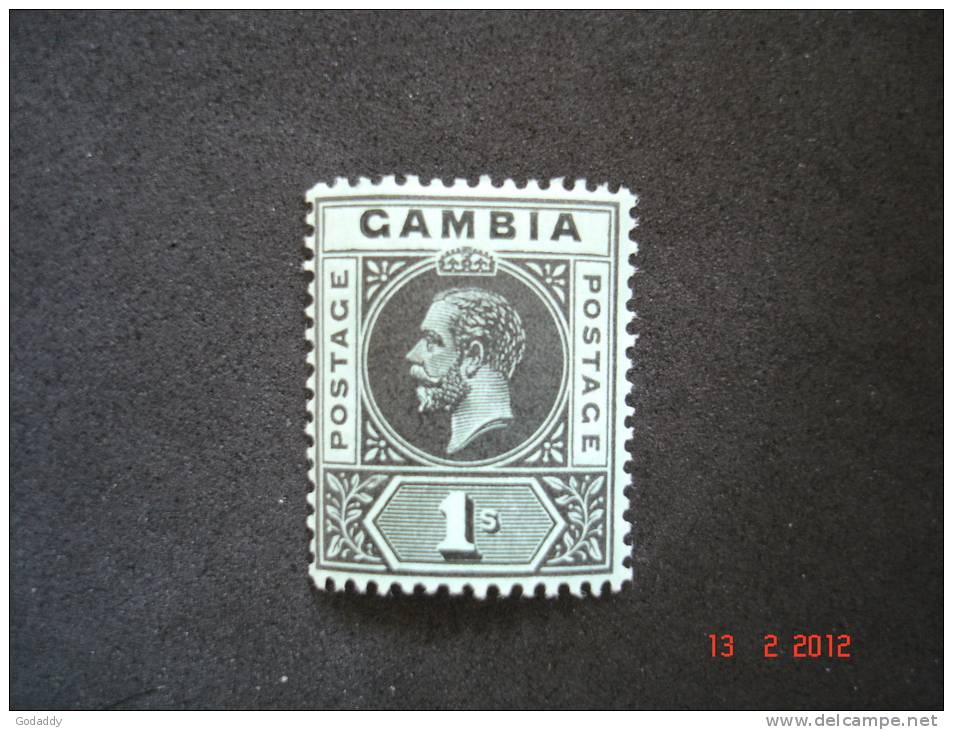 Gambia 1912 K.George V    1/-  SG97a   MH - Gambia (...-1964)