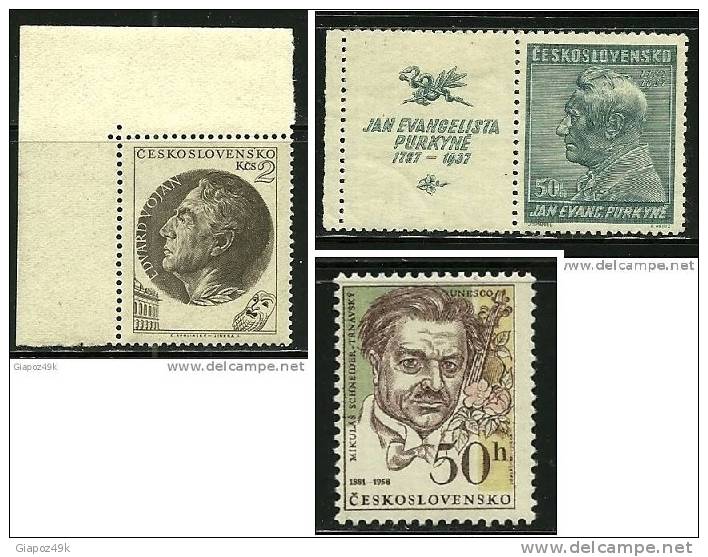 ● CECOSLOVACCHIA 1937 . . - N.  329 * 739 ** 2429 ** - Cat. ? € - Lotto N. 1010 /11 /12 - Unused Stamps