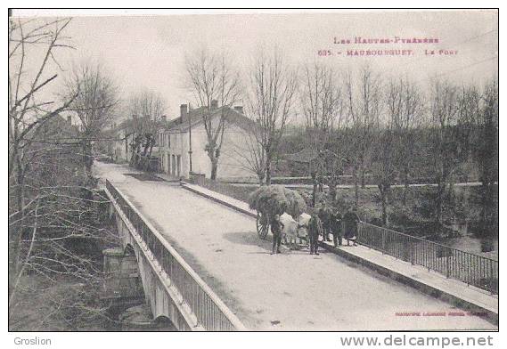 MAUBOURGUET 635 LA PONT LES HAITES PYRENEES (ATTELAGE DE BOEUFS ET ANIMATION) - Maubourguet