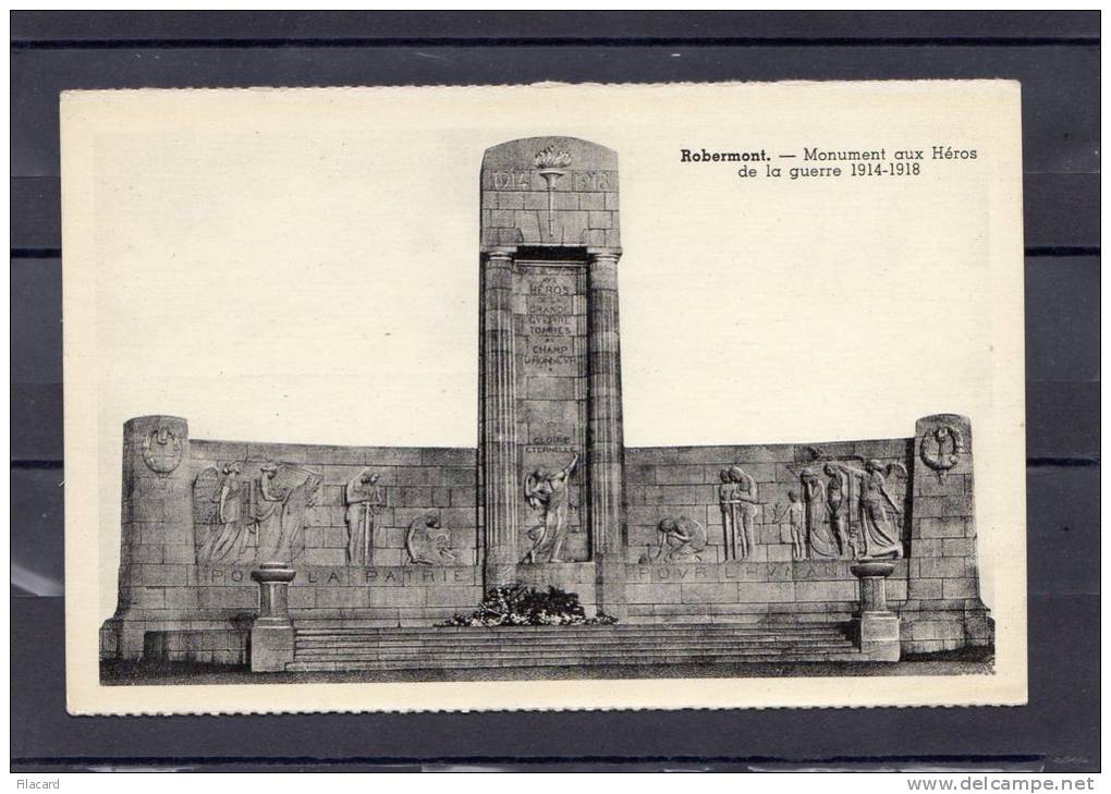 25670   Belgio,    Robermont,  Monument  Aux  Heros  De La  Guerre  1914-1918 - Altri & Non Classificati