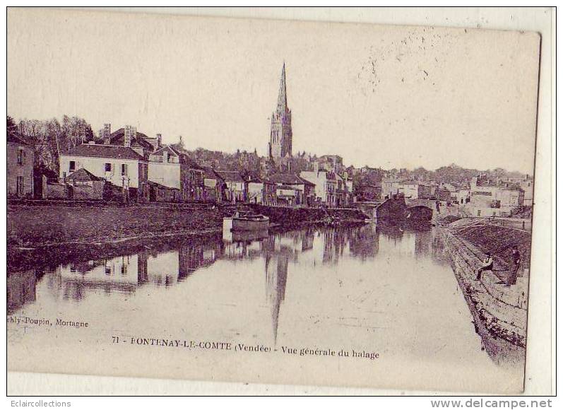 Fontenay Le Comte   Vue Du Halage   Voir Scan - Fontenay Le Comte