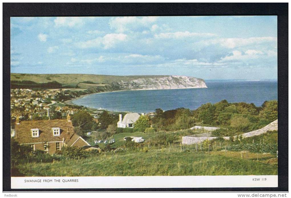 RB 837 - Jarrold Postcard - Swanage From The Quarries Dorset - Swanage