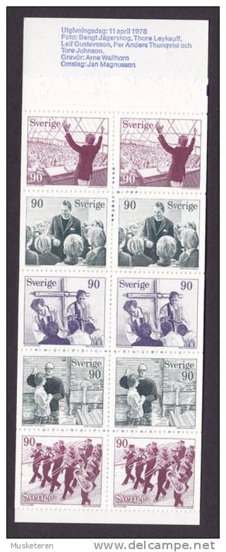 Sweden 1978 Markenheftchen Booklet MH-MiNr. 66     9.00 Kr Glaubensgemeinschaft (2 Scans) MNH** - 1951-80