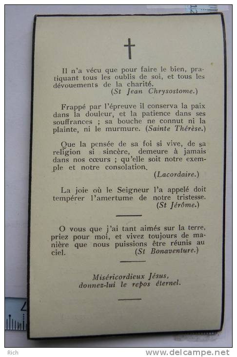 Avis De Décès, Souvenir Mortuaire :  Maurice Moreau-Glaumin,24 Mars 1953, 70 Ans - Images Religieuses