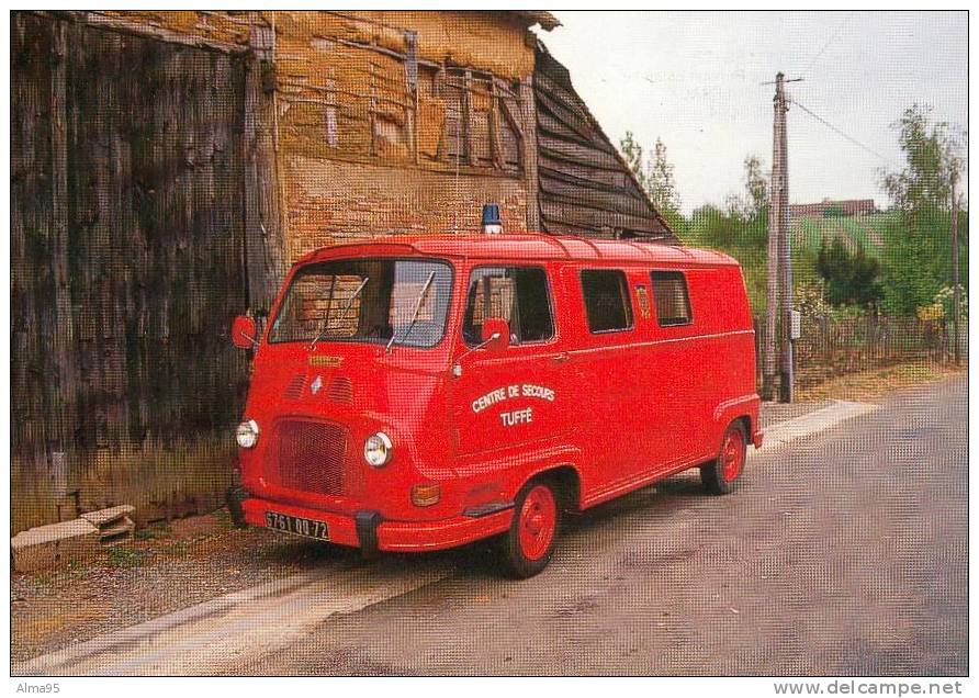 CPM - PREVELLES (72) - Véhicule Toutes Utilisations Renault Estafette - Mai 1992 - (Thème Des Sapeurs-Pompiers) - Sapeurs-Pompiers