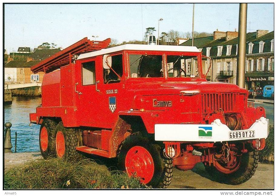 CPM - PLANCOET (22) - Camion Citerne Feux De Forêts REO M 109  Mars 1994 -(Thème Des Sapeurs-Pompiers) - Firemen