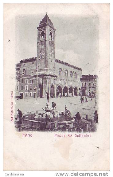 Fano(Pesaro Urbino)-Piazza XX Settembre-1909 - Fano