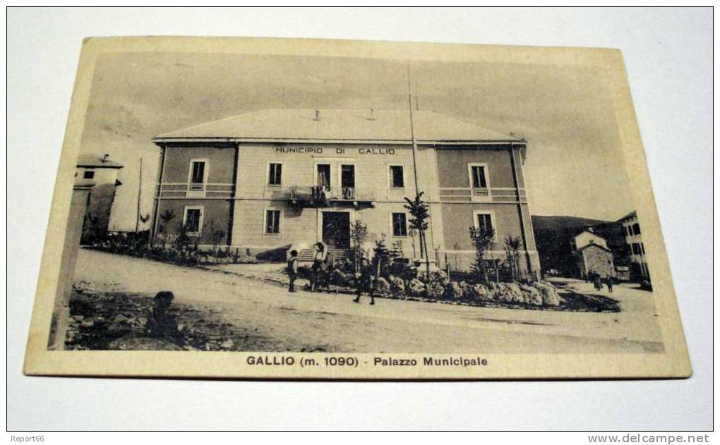 VICENZA - ALTOPIANO DI ASIAGO -GALLIO - VIAGGIATA 1929 CON FRANCOBOLLI - CONDIZIONI OTTIME - Vicenza