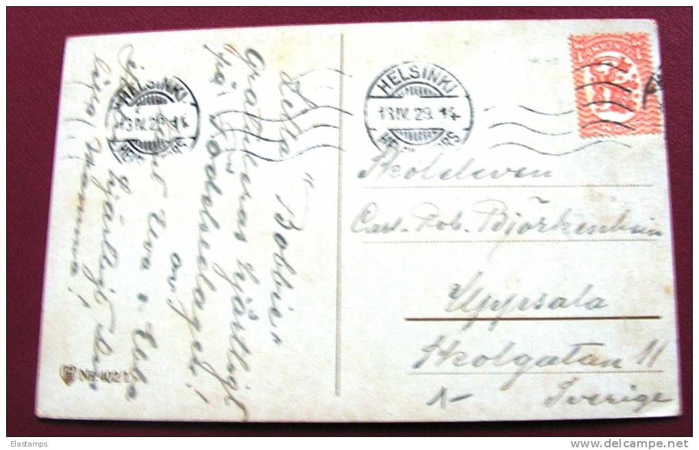 =FINLAND  HELSINKI 1928 KIDER  SIG.R. BERRMEISTER - Storia Postale