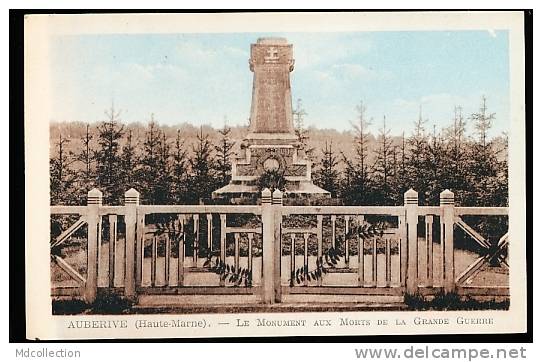 52 AUBERIVE /      Auberive - Monument Aux Morts De La Grande Guerre      / - Auberive