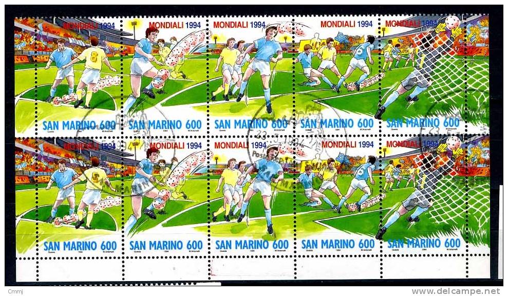 1994 - SAINT-MARIN - SAN MARINO - 1418/22x2 - F.D.C. - Used Stamps