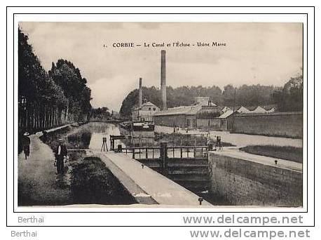 80 CORBIE - Le Canal Et L Ecluse - Corbie