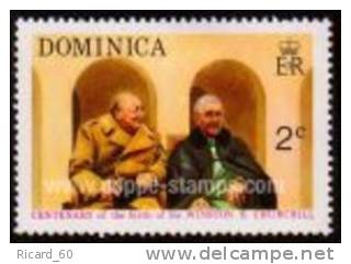 Timbre(s) Neuf(s)**  Dominique,winston Churchill, 1976 - Dominica (1978-...)