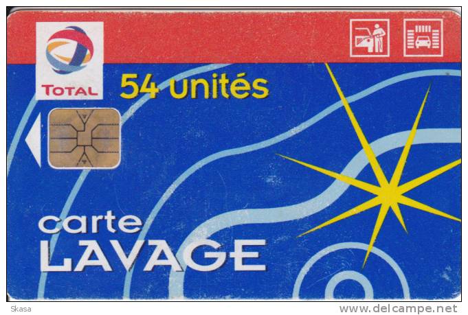 Carte Lavage Total 54U Puce SA1 - Lavage Auto