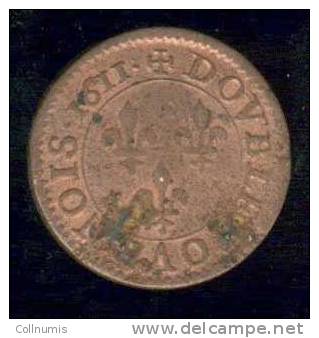 Double Tournois 1611 A - 1610-1643 Ludwig XIII. Der Gerechte