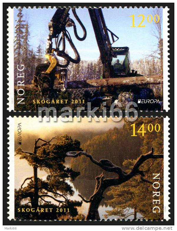 Norway - 2011 - Europa CEPT - Forests - Mint Stamp Set - Ungebraucht