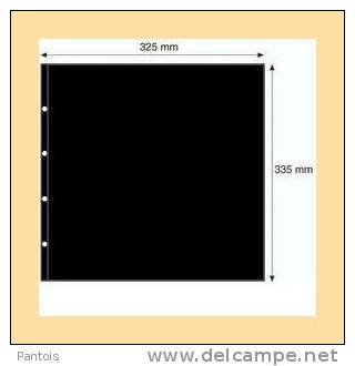 LEUCHTTURM  Feuille De Classement MAX1 S Noire Pour Feuille Entière - Vierges