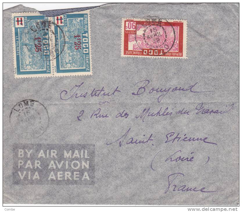 Belle Lettre Togo 1939, Lomé Pour St Etienne/1017 - Lettres & Documents