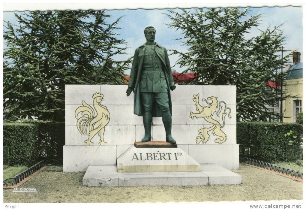 St QUENTIN - Monument à Albert 1er - Roi Des Belges       (1917) - Saint Quentin