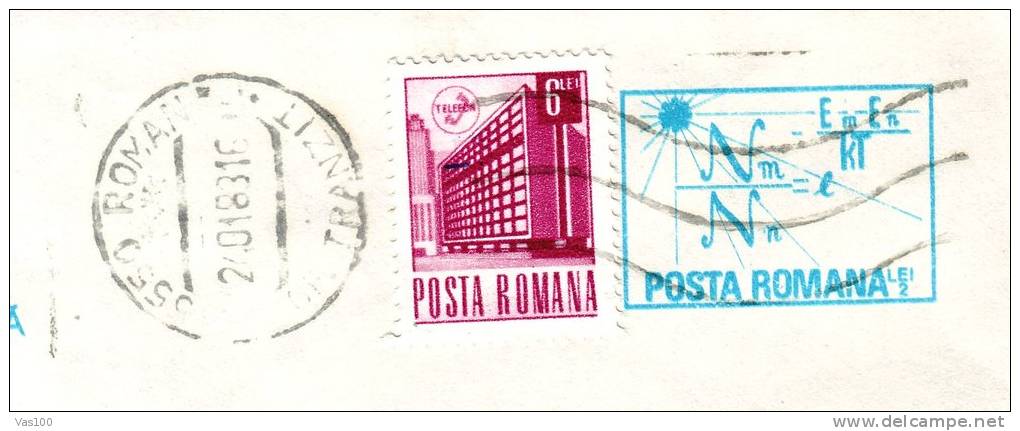 INTERNATIONAL CONFERENCE ON LASER AND APPLICATIONS, 1982, COVER STATIONERY, ENTIER POSTAL, SENT TO MAIL, ROMANIA - Physik