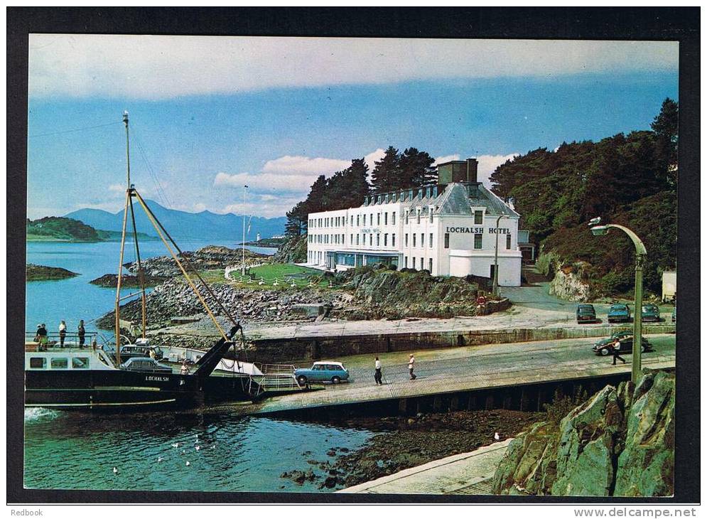 RB 838 - Postcard - Lochalsh Hotel &amp; Car Ferry With Isle Of Skye In The Distance Ross-shire Scotland - Ross & Cromarty