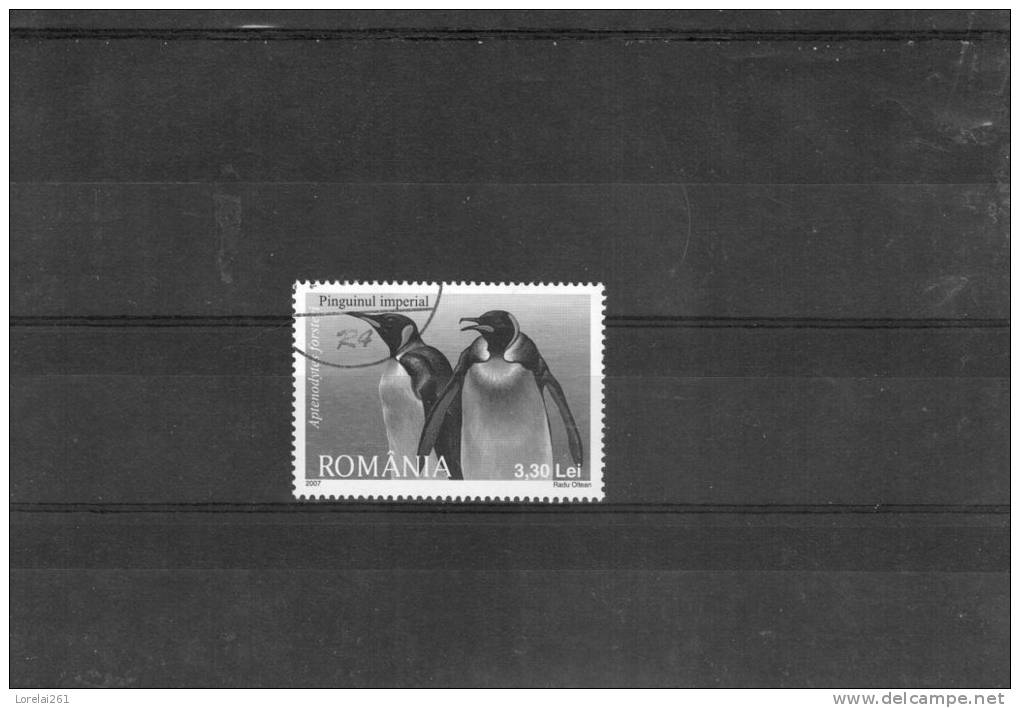 2007 - La Faune Protégées  YV = 5267 Et Michel = 6258 Pinguinul Imperial - Used Stamps