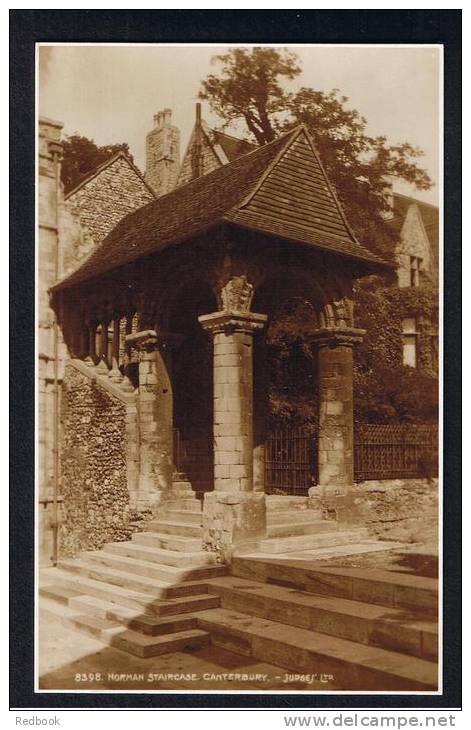 RB 838 - Judges Real Photo Postcard - Norman Staircase Canterbury Kent - Canterbury