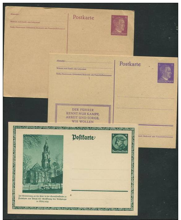 Deutsches Reich / 6 Postkarten ** - Other & Unclassified