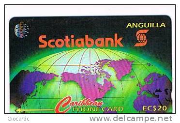 ANGUILLA - C. & W. (GPT)  - 1995 SCOTIABANK    COD. 6CAGA  TIR. 5000  - USATA° (USED)  -  RIF. 913 - Anguilla
