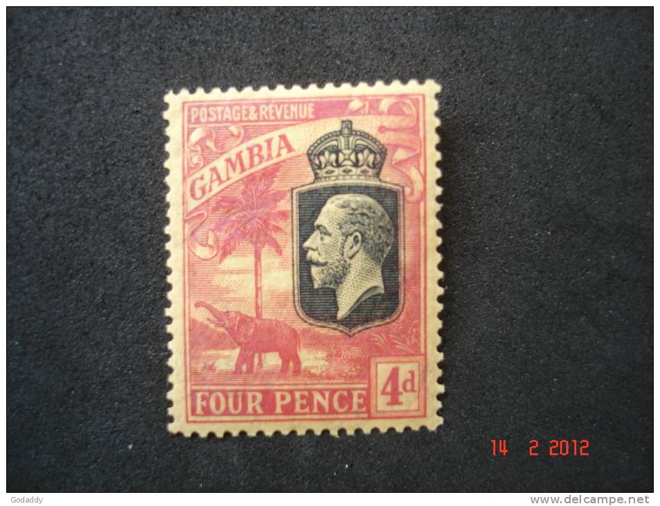 Gambia 1922  K.George V    4d  SG129   MH - Gambie (...-1964)