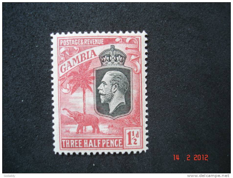 Gambia 1922  K.George V   11/2d  SG125    MH - Gambia (...-1964)