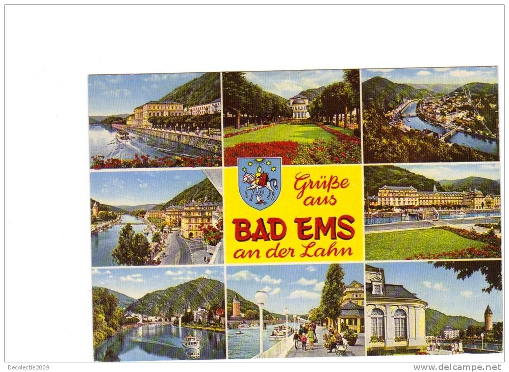 B56456 Bad Ems Boats Bateaux Multiviews Not Used Perfect Shape Back Scan Available At Request - Bad Ems