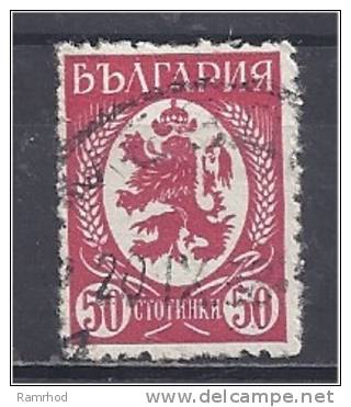 BULGARIA 1936 Lion -  50s. Red FU - Used Stamps