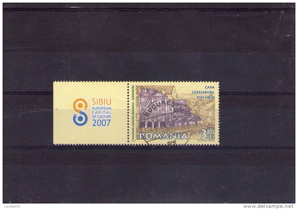 2007  - Casa Luxemburg Din Sibiu  Michel = 6238  (  2.60 Euro )  Avec Tabs - Used Stamps