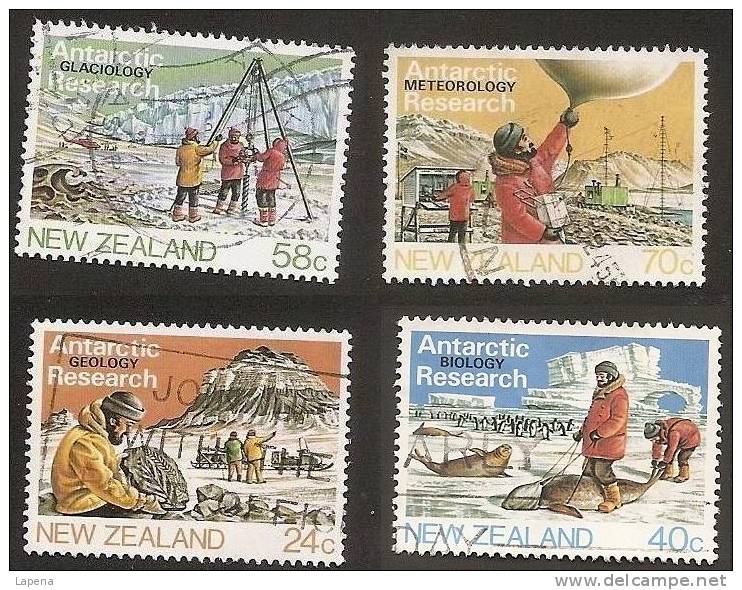 Nueva Zelanda 1984 Used 4 Stamps Complete - Usados