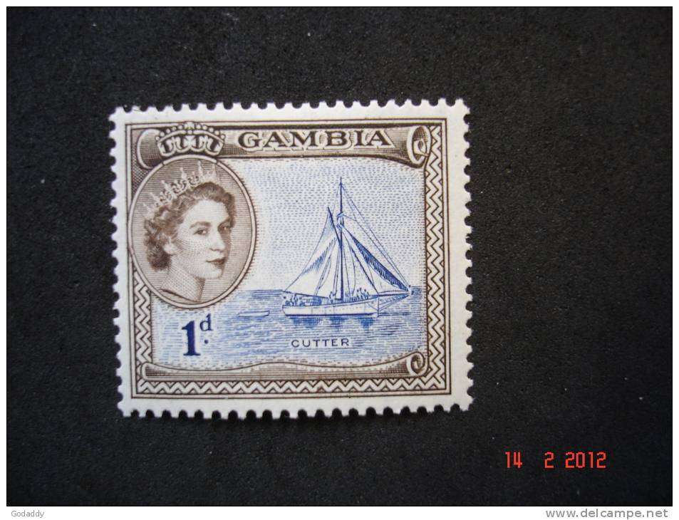 Gambia 1953 Q.Elizabeth II   1d     SG172    MH - Gambia (...-1964)