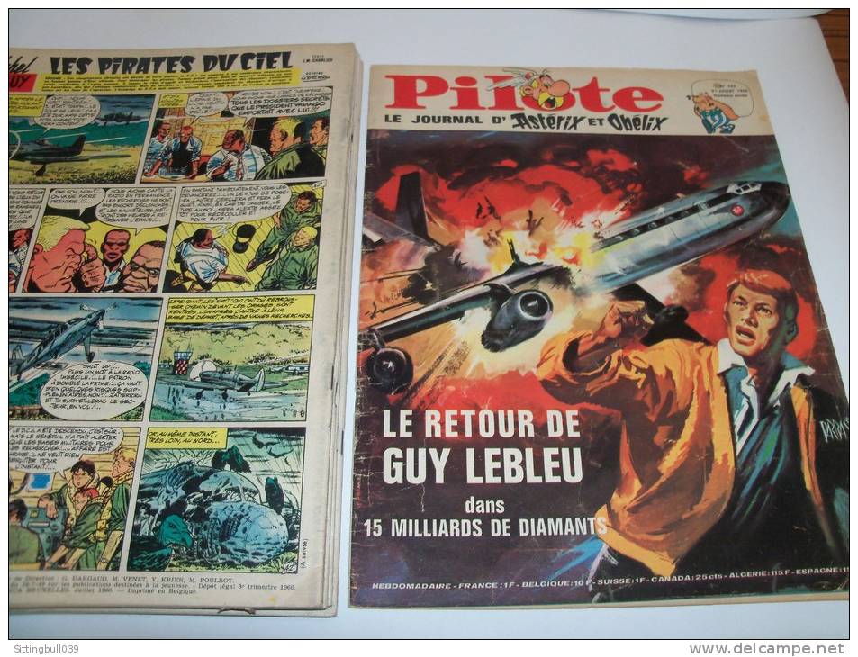 PILOTE, le journal d'Astérix et d'Obélix. 1966. 10 N°s. Correspondance Reliure éditeur N° 31. Avec Pilotoramas.