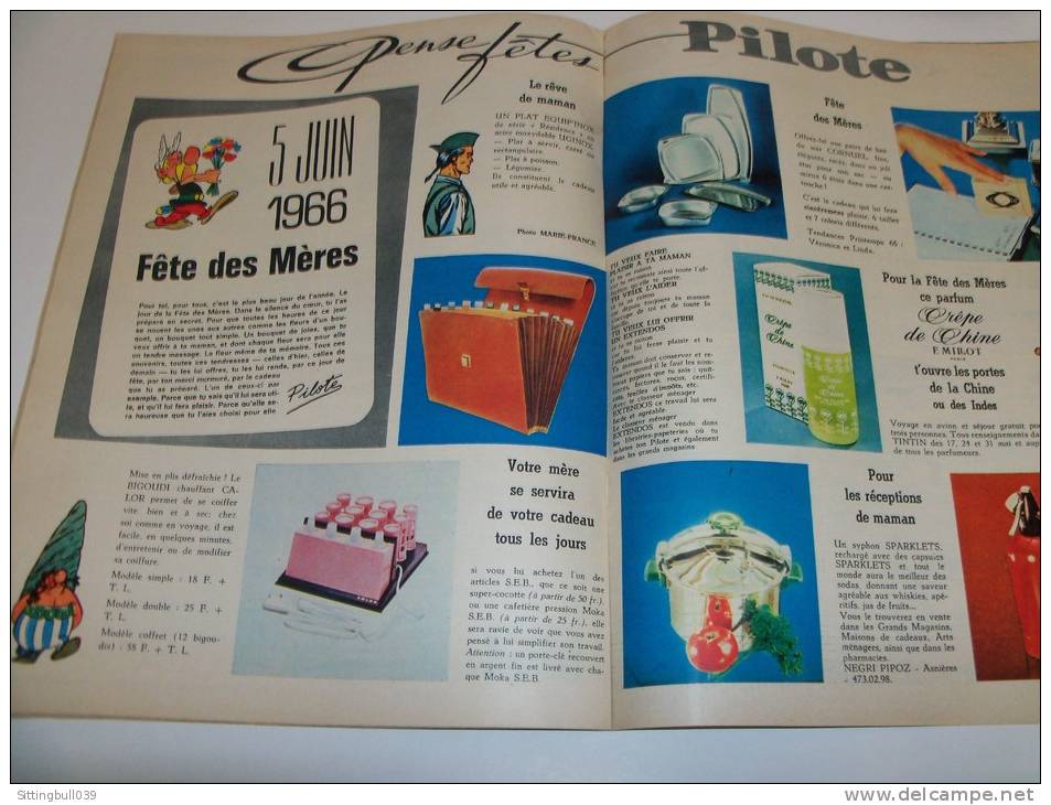 PILOTE, le journal d'Astérix et d'Obélix. 1966. 10 N°s. Correspondance Reliure éditeur N° 31. Avec Pilotoramas.