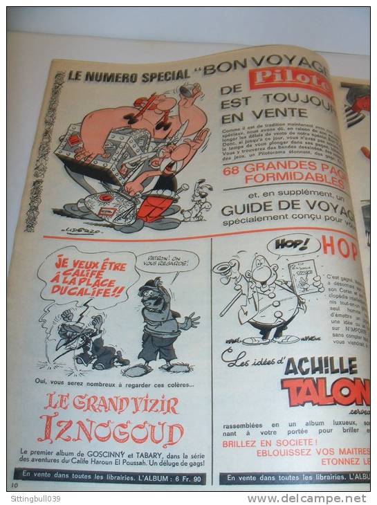 PILOTE, le journal d'Astérix et d'Obélix. 1966. 10 N°s. Correspondance Reliure éditeur N° 31. Avec Pilotoramas.