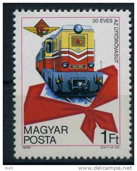 1978 Ungheria, Ferrovie Treni, Serie Completa Nuova (**) - Ungebraucht