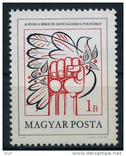 1978 Ungheria, Pace E Socialismo, Serie Completa Nuova (**) - Ungebraucht