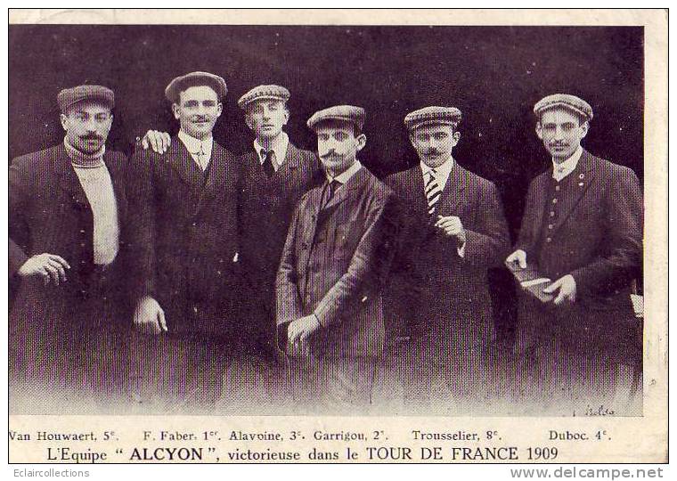 Sport   Cyclisme  Le Tour De France 1909  L'Equipe Alcyon    Voir Scan - Wielrennen