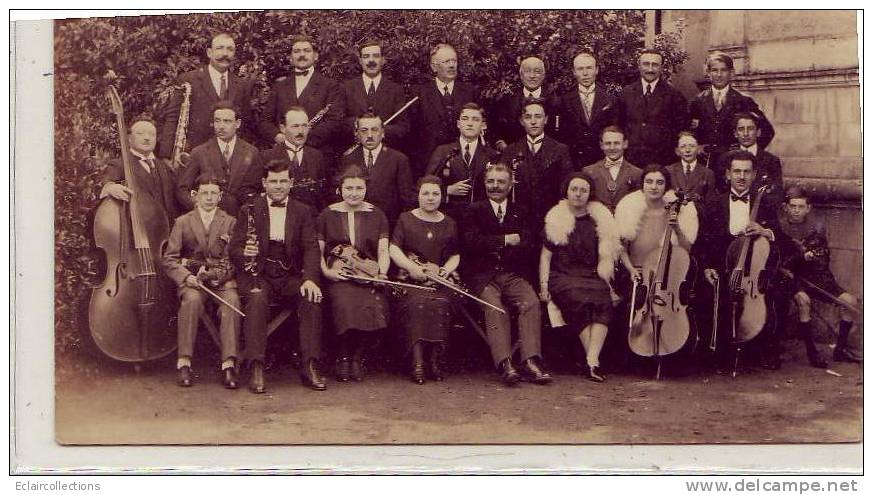 Luçon    Thème  Musique  Orchestre   Carte Photo   Voir Scan - Lucon